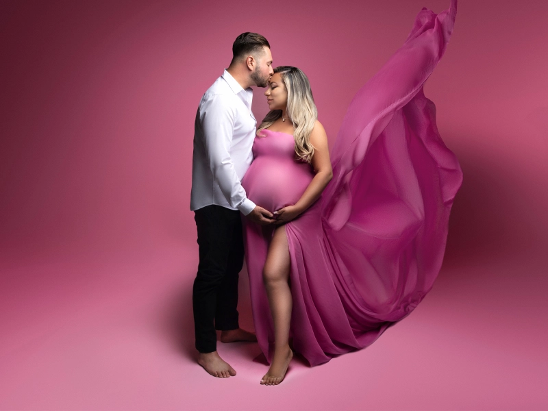 Fashion-style maternity portrait before contour refinement and gown enhancement 1.jpg